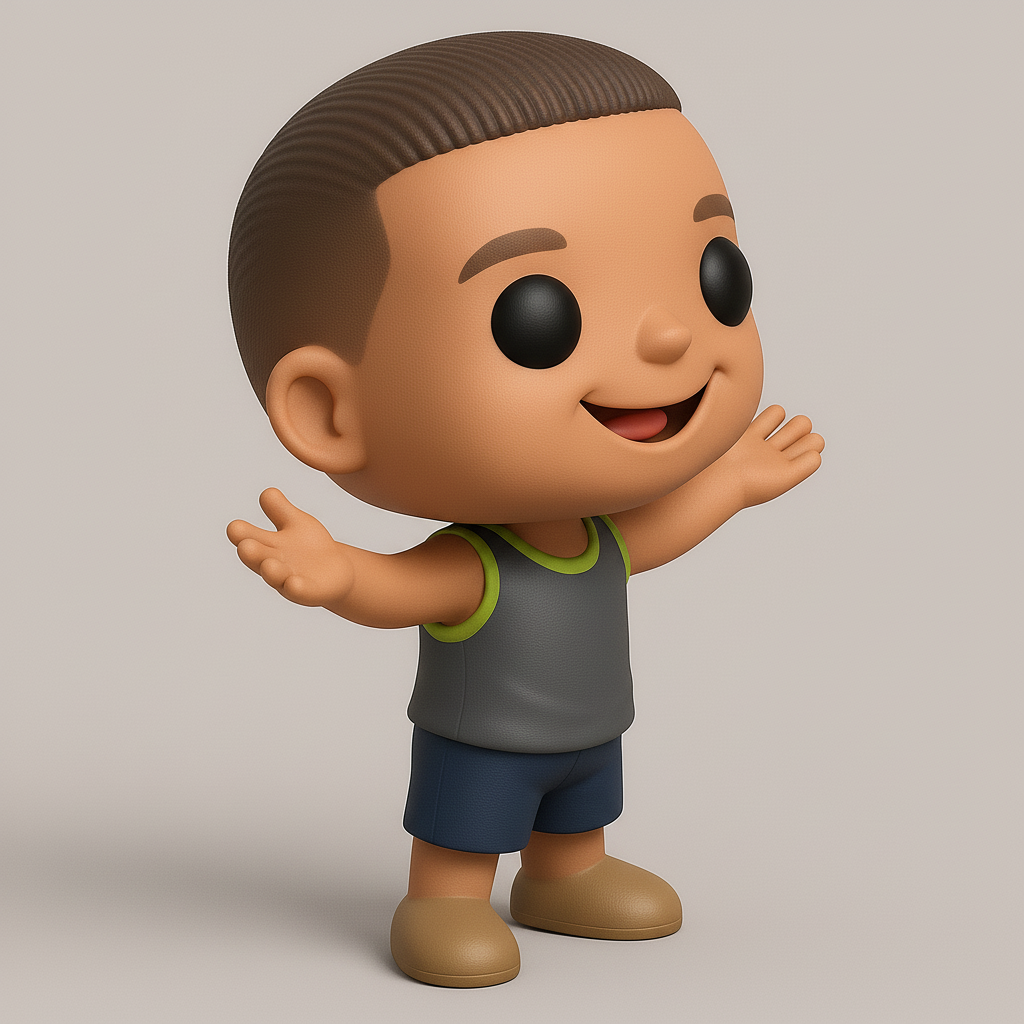 face to 3d model ai-3D portrait printing from photo_Welcoming Chibi Boy Figurine: Print Your Own Friend!