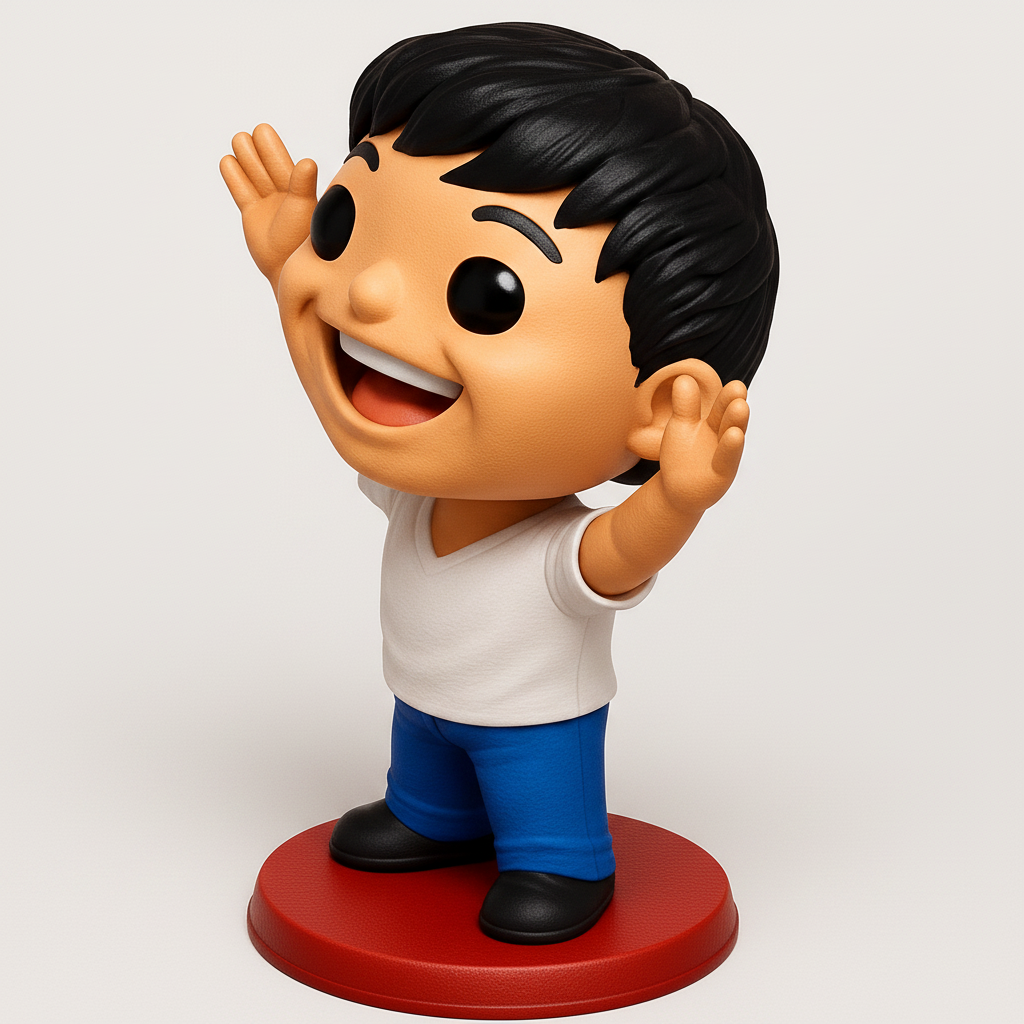face anatomy 3d model-create 3d face model from photo_Spread Smiles: Joyful Boy Figurine 3D Print