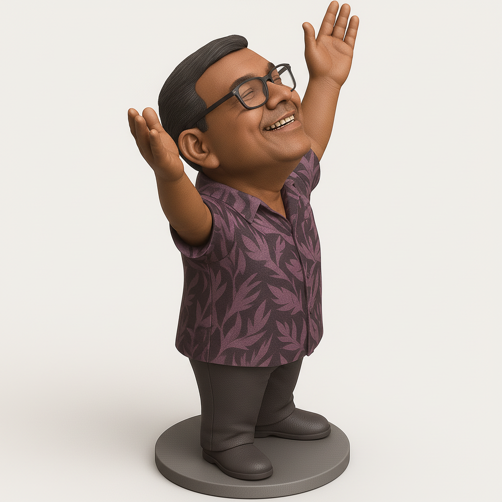 face anatomy 3d model-create 3d face model from photo_Cheerful Character Model for Fun Prints