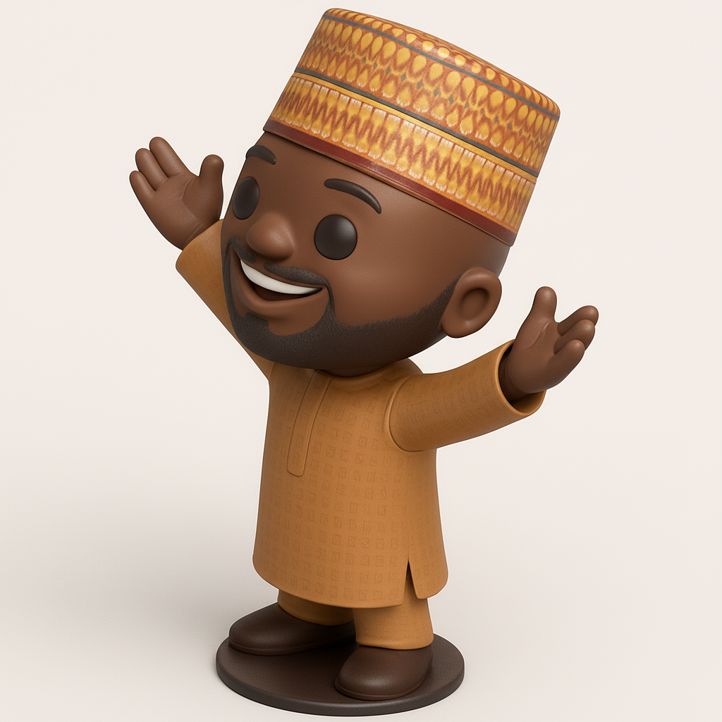 face to 3d model ai-3D portrait printing from photo_Celebrate Culture: Welcoming African Man Figurine
