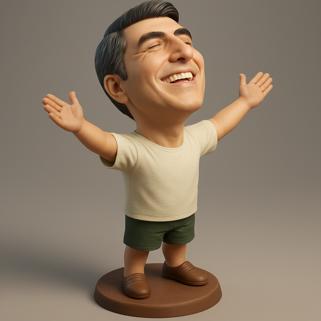 face anatomy 3d model-create 3d face model from photo_Joyful Embrace Figurine - Celebrate Success!