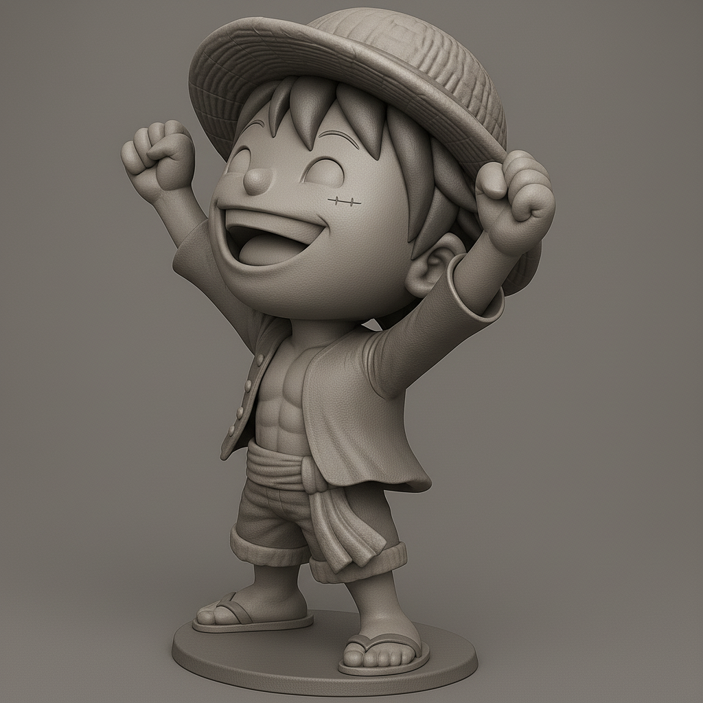 face anatomy 3d model-create 3d face model from photo_Joyful Pirate Hero 3D Model