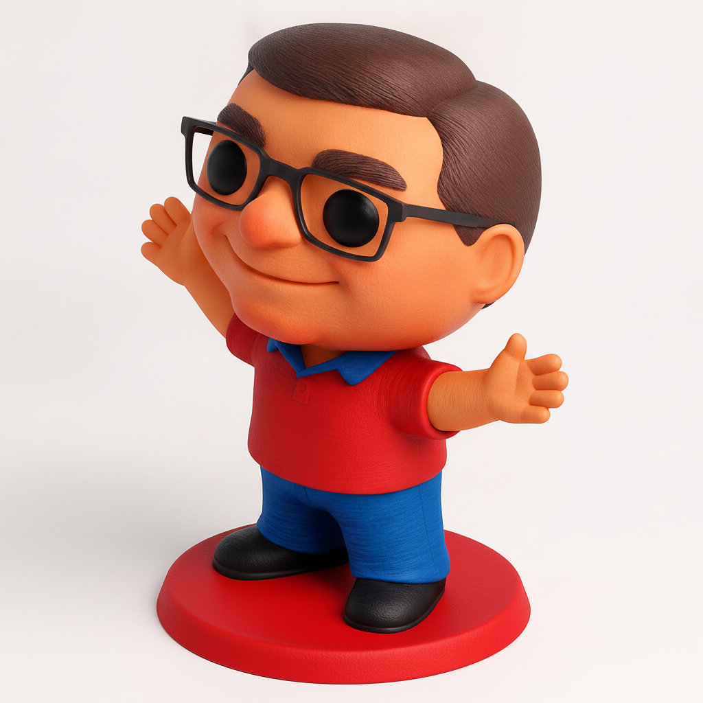 face to 3d model ai-3D portrait printing from photo_Friendly Welcome Figurine: Desk Pal & Conversation Starter