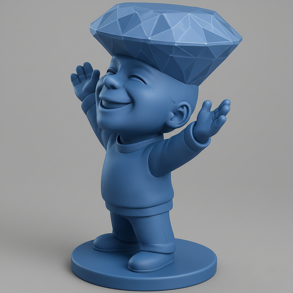 face anatomy 3d model-create 3d face model from photo_Joyful Diamond Dreamer: Celebrate Your Success!