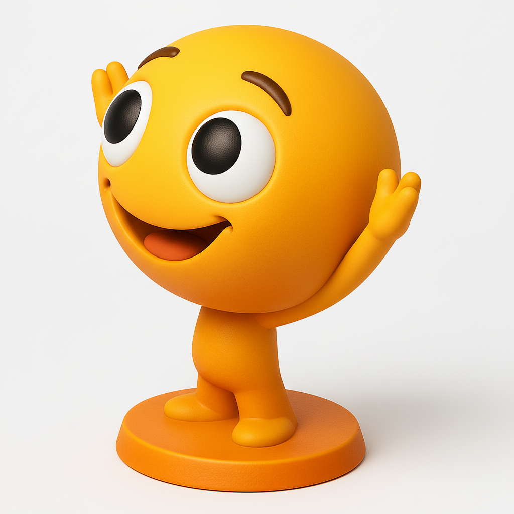 face to 3d model ai-3D portrait printing from photo_Print Your Own Happy Emoji Pal - Instant Joy Booster!