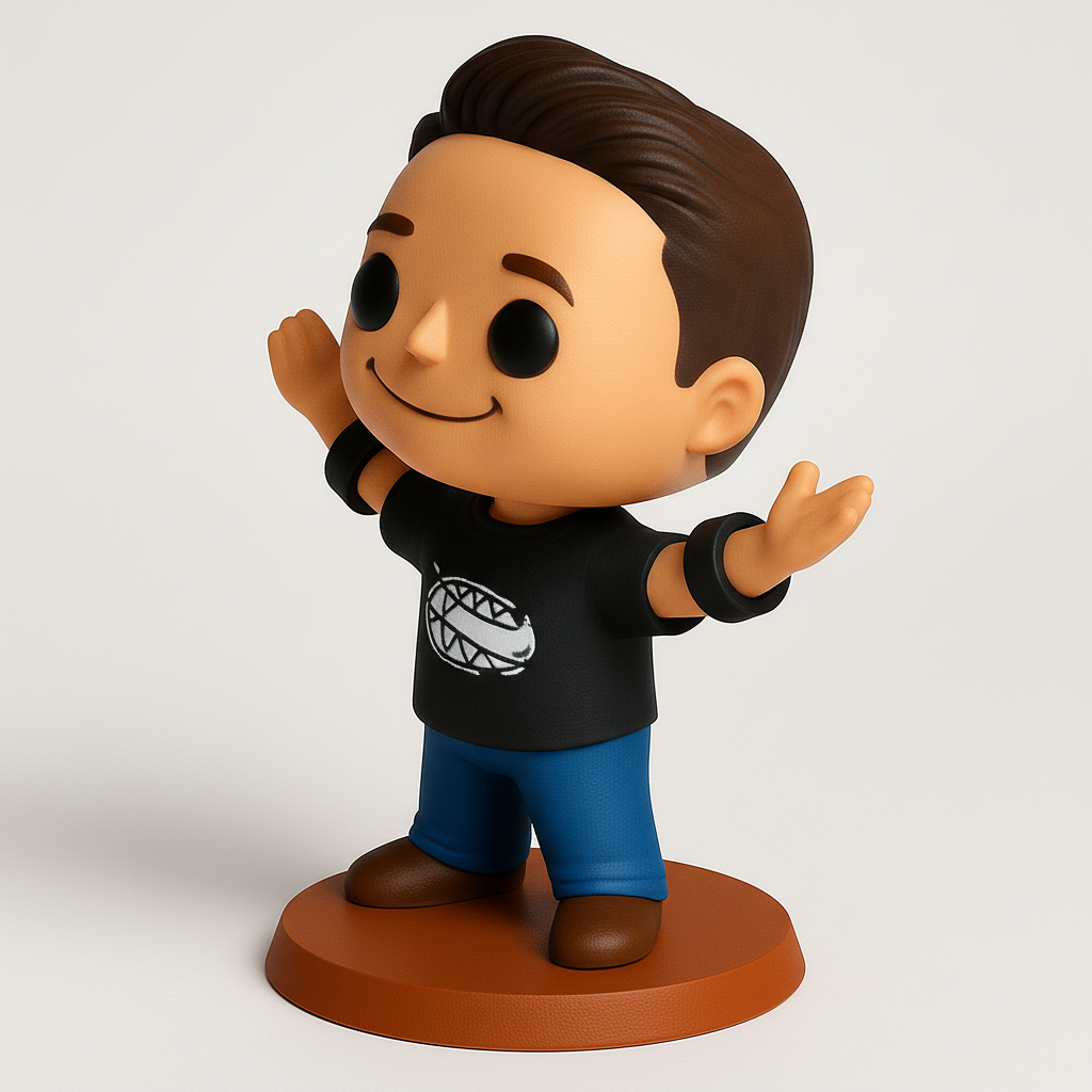 face anatomy 3d model-create 3d face model from photo_Enthusiastic Funko-Style Collectible Display