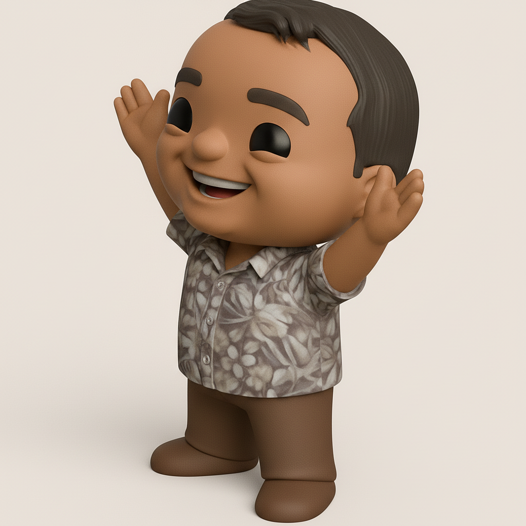 face to 3d model ai-3D portrait printing from photo_Welcome Hug Character: Spread Joy with this 3D Print!