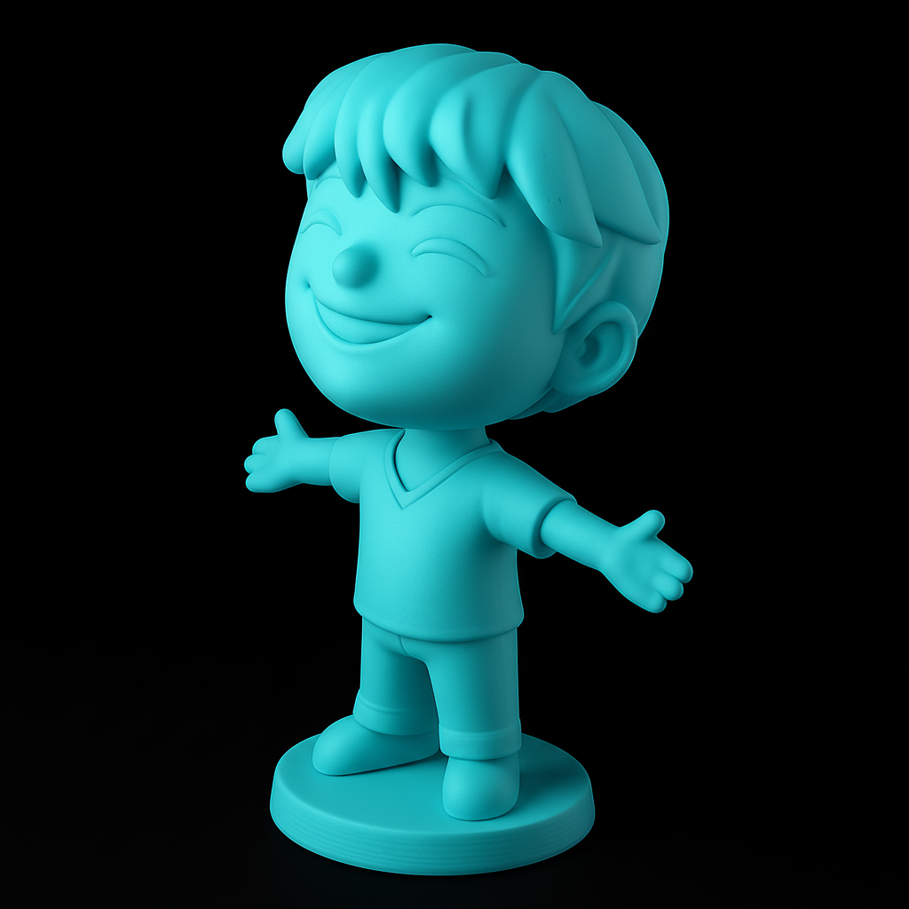 face anatomy 3d model-create 3d face model from photo_Happy Hugging Boy Figurine - Share the Joy!