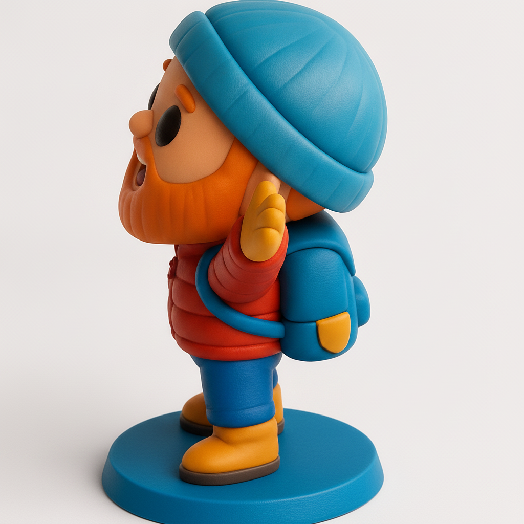 face to 3d model ai-3D portrait printing from photo_Happy Hiker: Your Joyful Desktop Adventure Companion