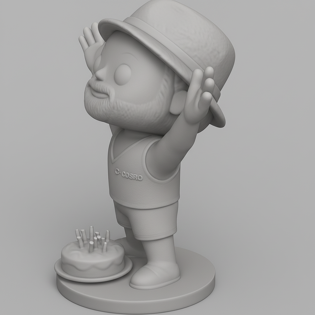 face anatomy 3d model-create 3d face model from photo_Joyful C-COSRO Chibi: Perfect Birthday Gift 3D Print