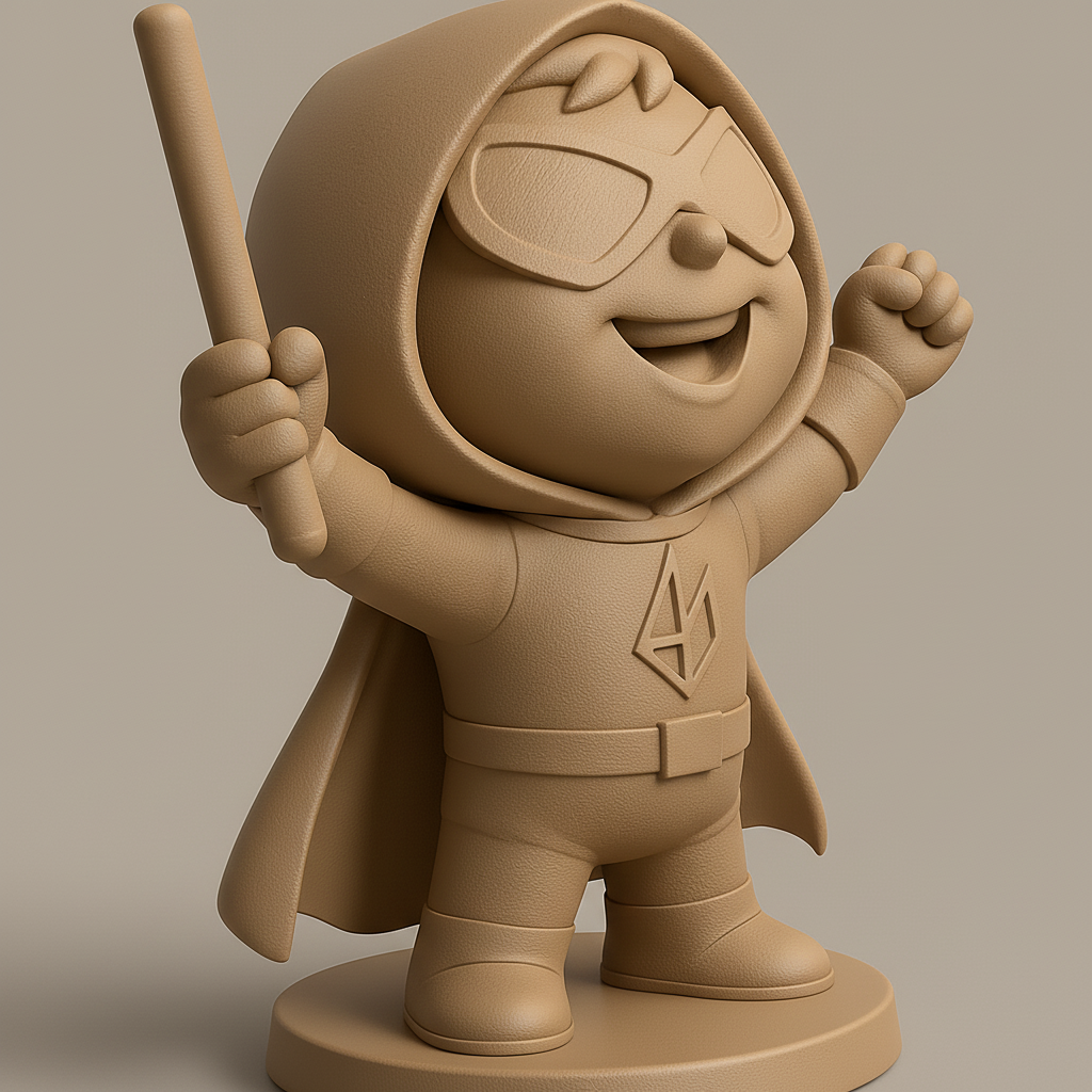 face anatomy 3d model-create 3d face model from photo_Print Your Own Chibi Hero: Staff-Wielding & Ready!