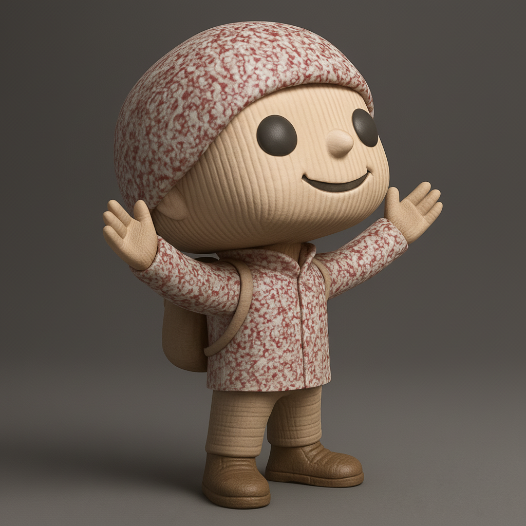 face anatomy 3d model-create 3d face model from photo_Charming Adventure Kid Figurine - Ready to Play!