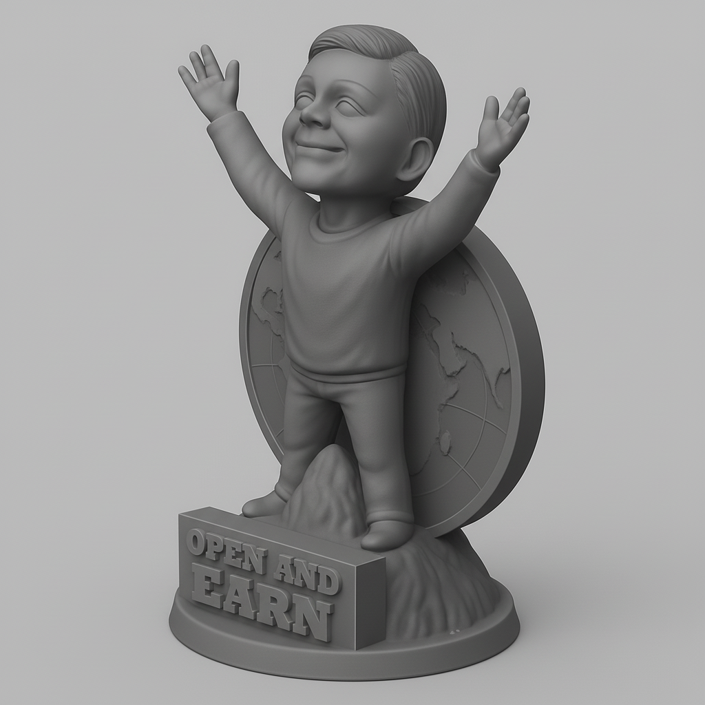 face anatomy 3d model-create 3d face model from photo_Open & Earn Global Achievement Statue