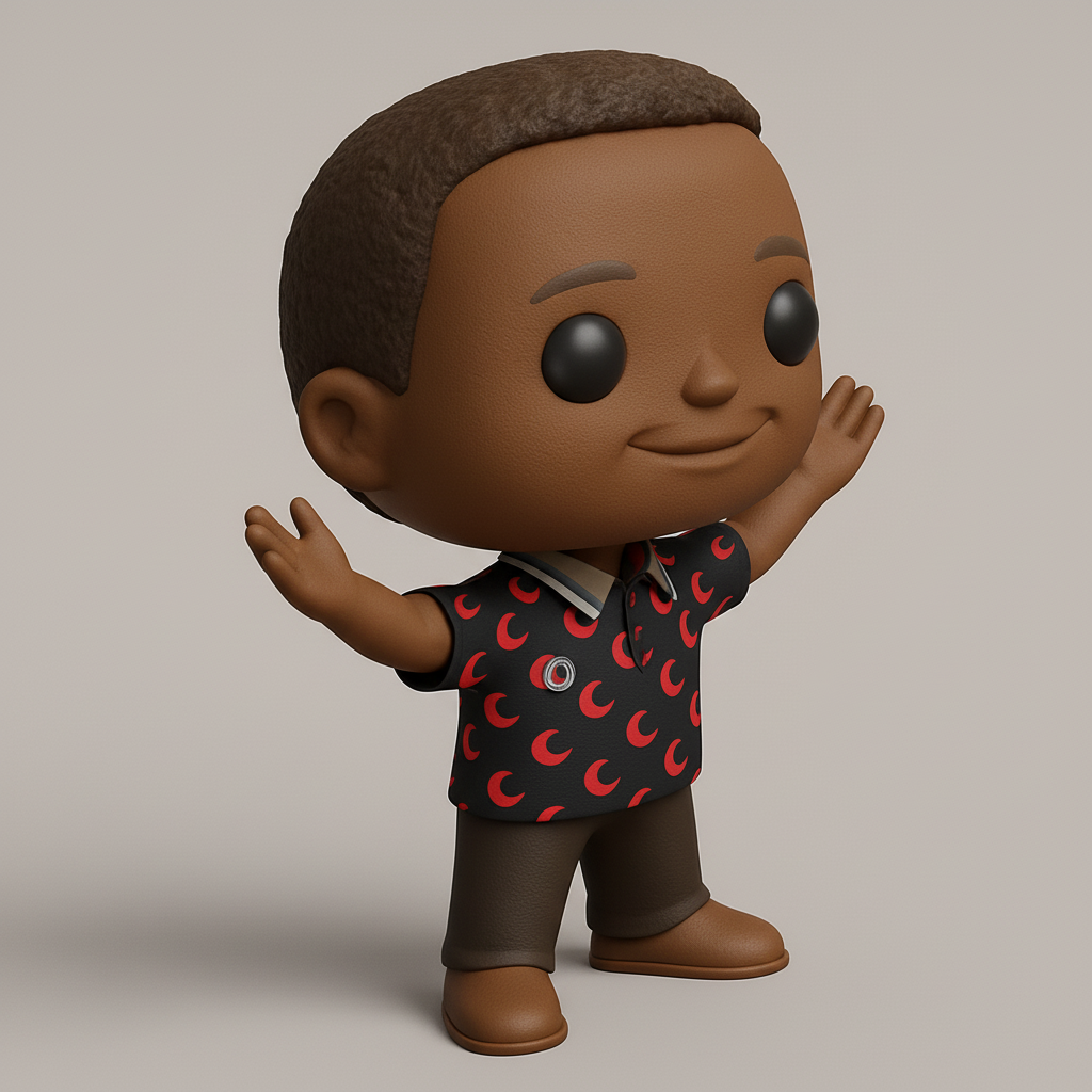 face to 3d model ai-3D portrait printing from photo_Funko-Style Friendly Character Figurine - Unique Collectible