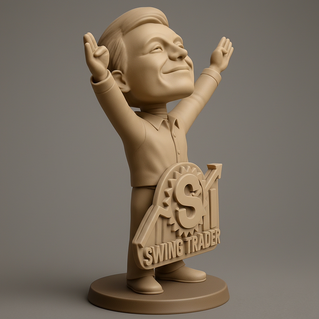 silhouette 3d printer maker-3d portrait printing_Triumphant Swing Trader: Celebrate Market Success!