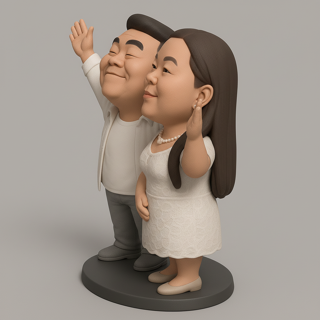 face anatomy 3d model-create 3d face model from photo_Charming Couple Figurines for Celebrations