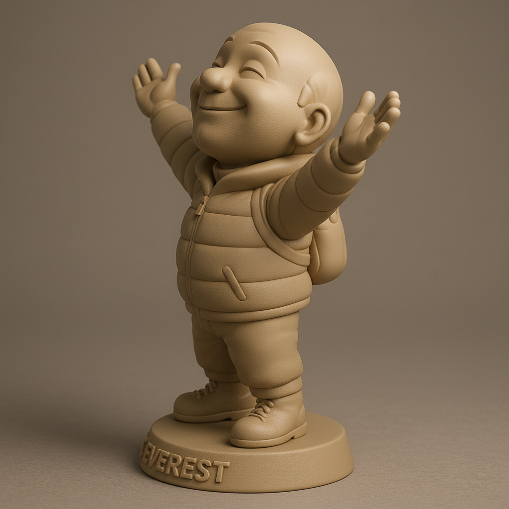 face anatomy 3d model-create 3d face model from photo_Joyful Mountaineer Figurine