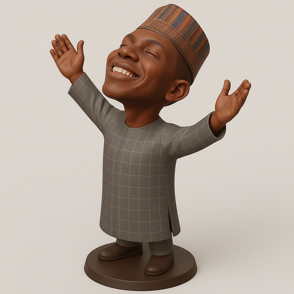 silhouette 3d printer maker-3d portrait printing_Joyful Celebration Figurine