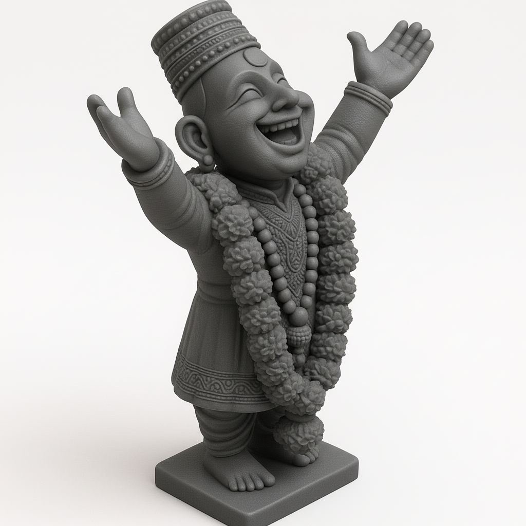 silhouette 3d printer maker-3d portrait printing_Lord Vittal Figure for 3D Printing