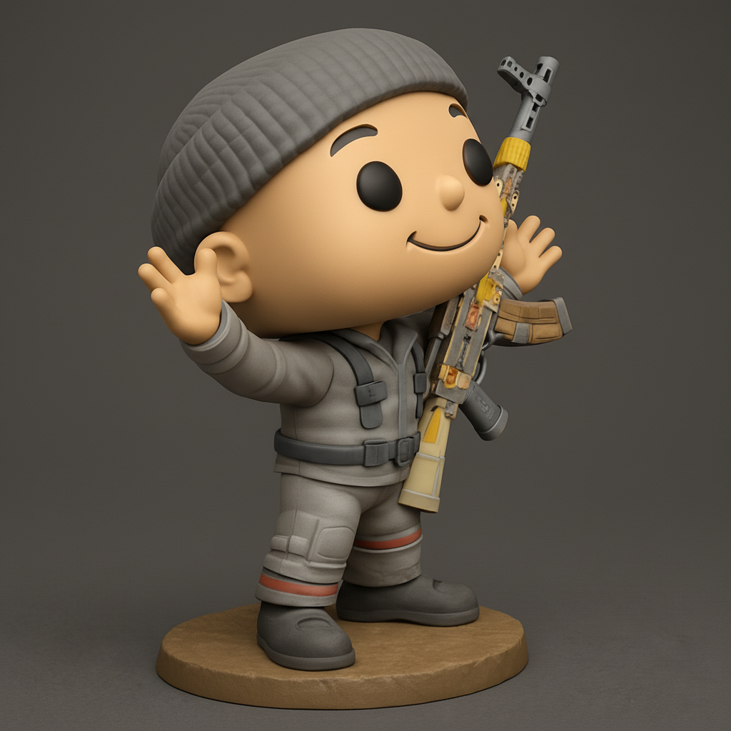 face anatomy 3d model-create 3d face model from photo_Heroic Scavenger: Waving Figure & Epic Rifle