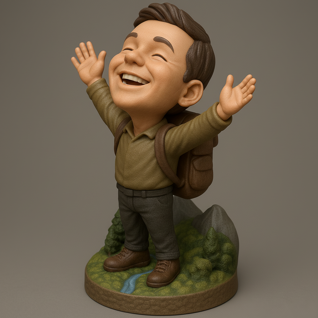 face anatomy 3d model-create 3d face model from photo_Spirited Hiker: Celebrate Nature's Joy