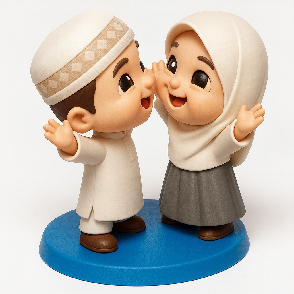 face to 3d model ai-3D portrait printing from photo_Celebrate Unity: Adorable Kids Figurine