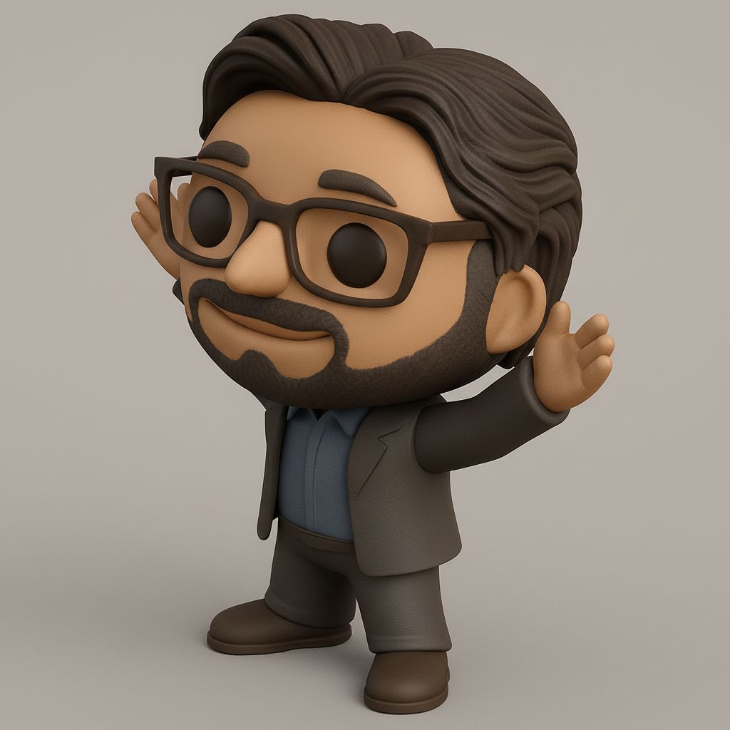 face to 3d model ai-3D portrait printing from photo_Customizable Funko-Style Business Man Collectible