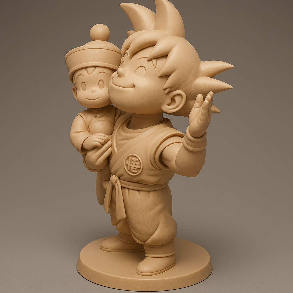 silhouette 3d printer maker-3d portrait printing_Heroic Duo: Adventure Awaits!