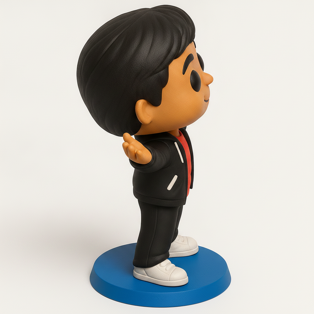 face anatomy 3d model-create 3d face model from photo_Welcoming Gesture Figure: Your New Desk Buddy