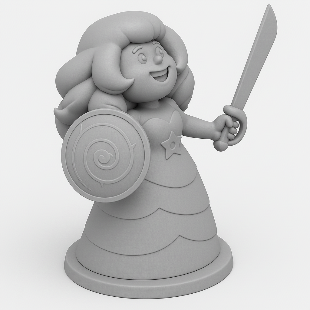 face anatomy 3d model-create 3d face model from photo_Brave Heroine 3D Model for Printing