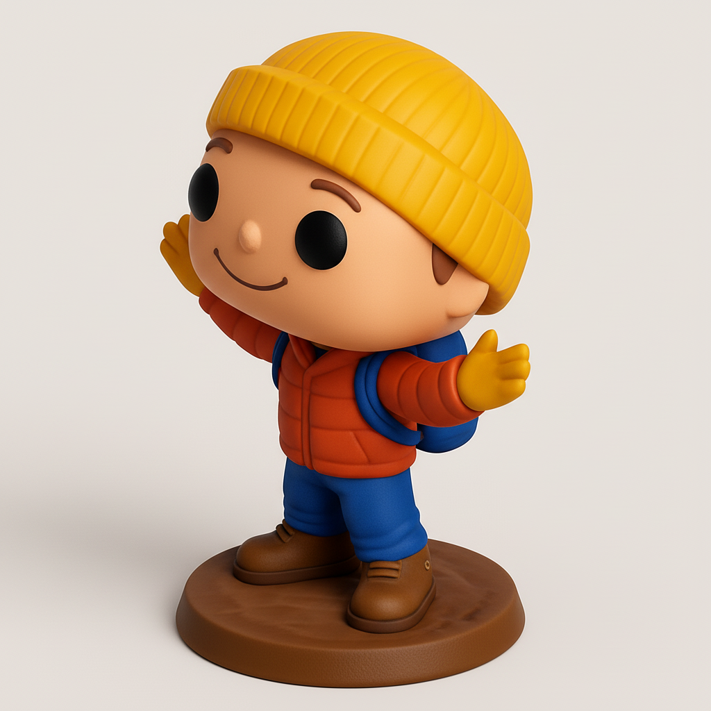 face to 3d model ai-3D portrait printing from photo_Printable Mini Adventure Buddy Funko Style