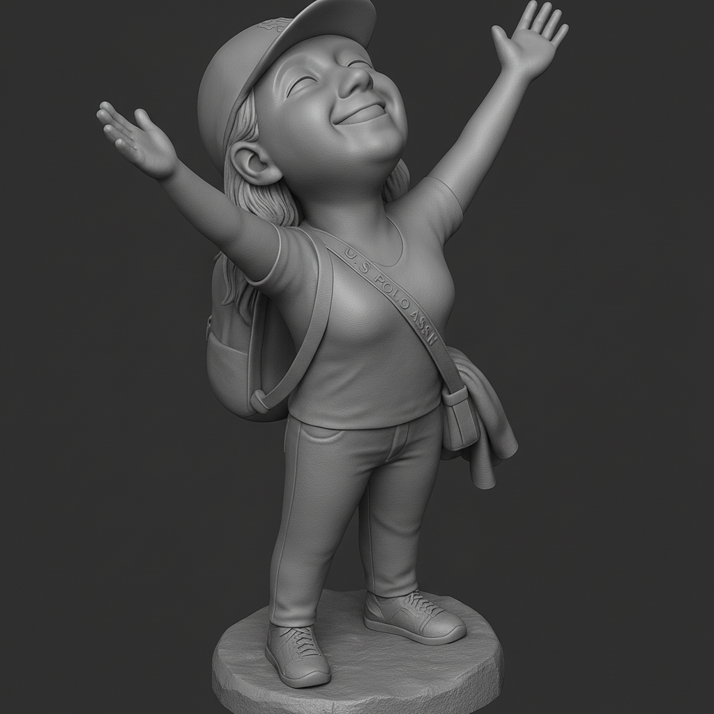 face anatomy 3d model-create 3d face model from photo_Joyful Adventurer: Celebrate Life in 3D!