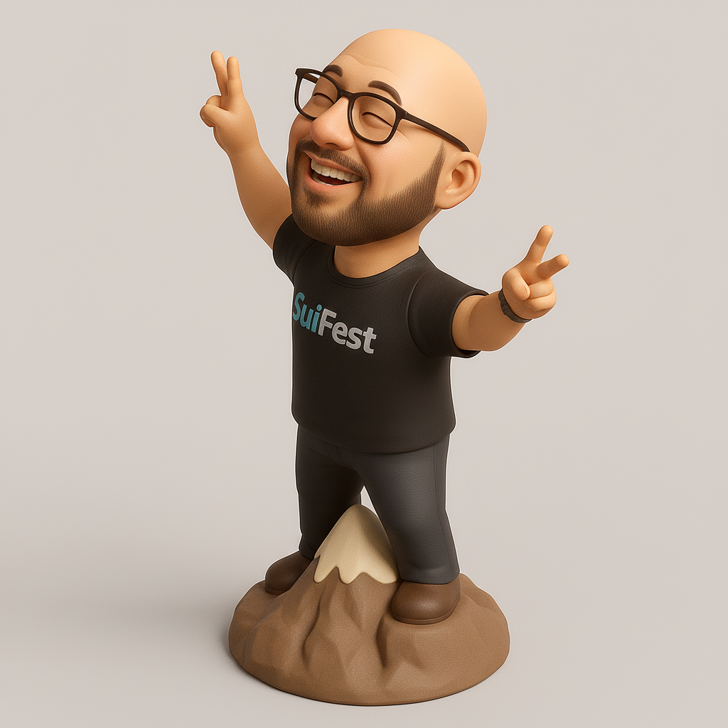 silhouette 3d printer maker-3d portrait printing_Cheerful Adventurer Figurine
