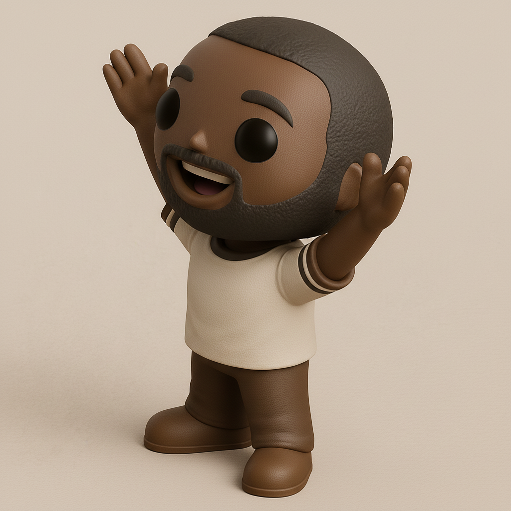 face to 3d model ai-3D portrait printing from photo_Happy Vibe Desk Pal - Smile-Inducing 3D Figurine