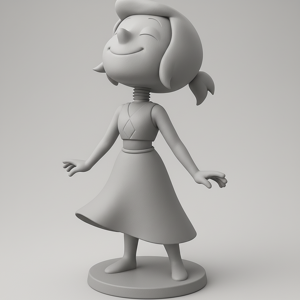 silhouette 3d printer maker-3d portrait printing_Charming Joyful Figure for Your Collection