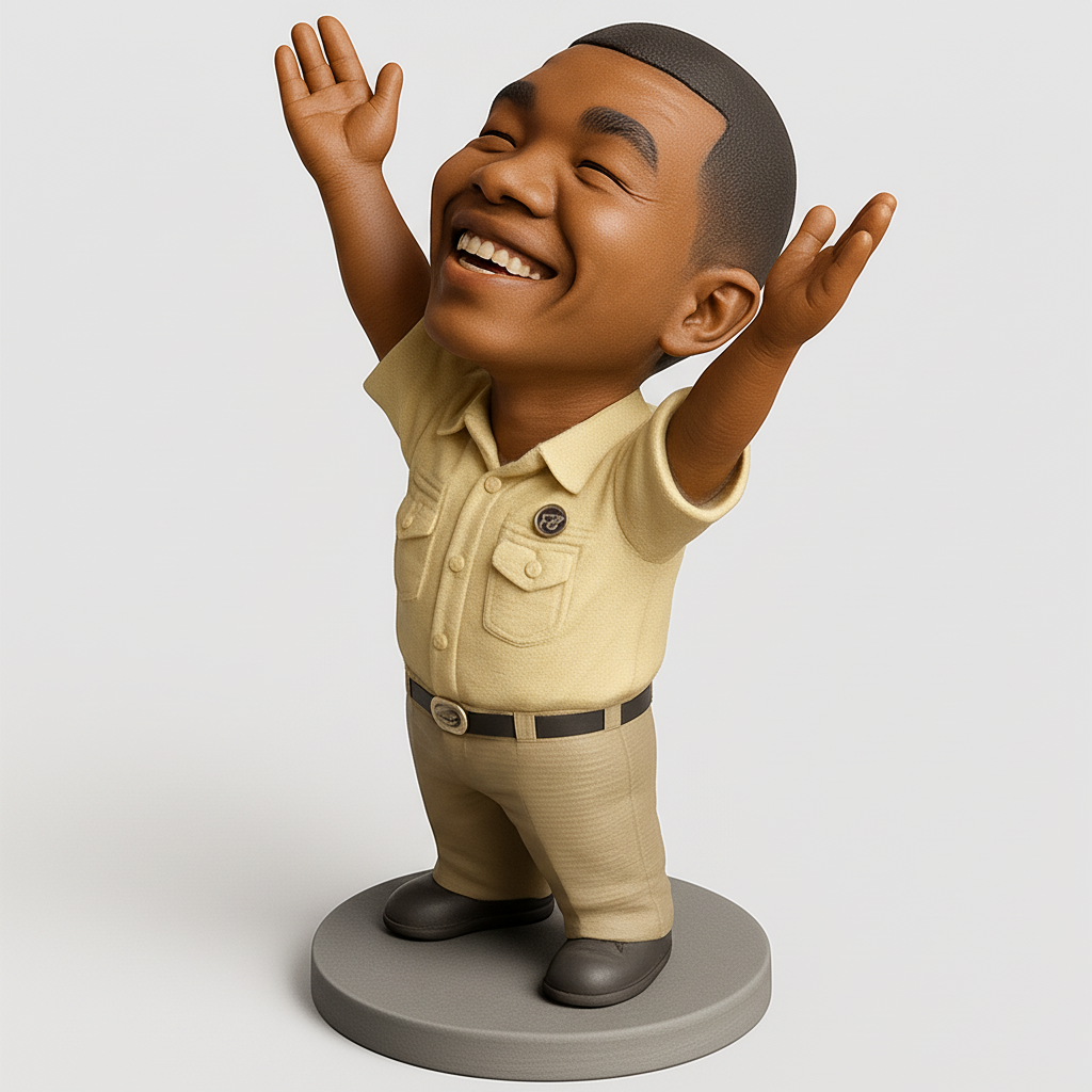 face anatomy 3d model-create 3d face model from photo_Smiling Champion Desk Buddy: Inspiring Happiness