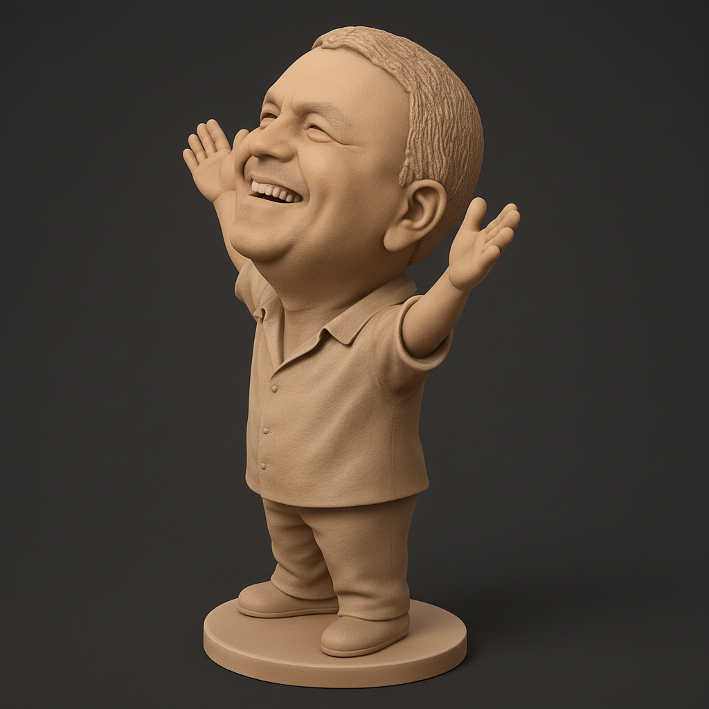 face anatomy 3d model-create 3d face model from photo_Joyful Embrace Figurine: Print Your Own Happiness