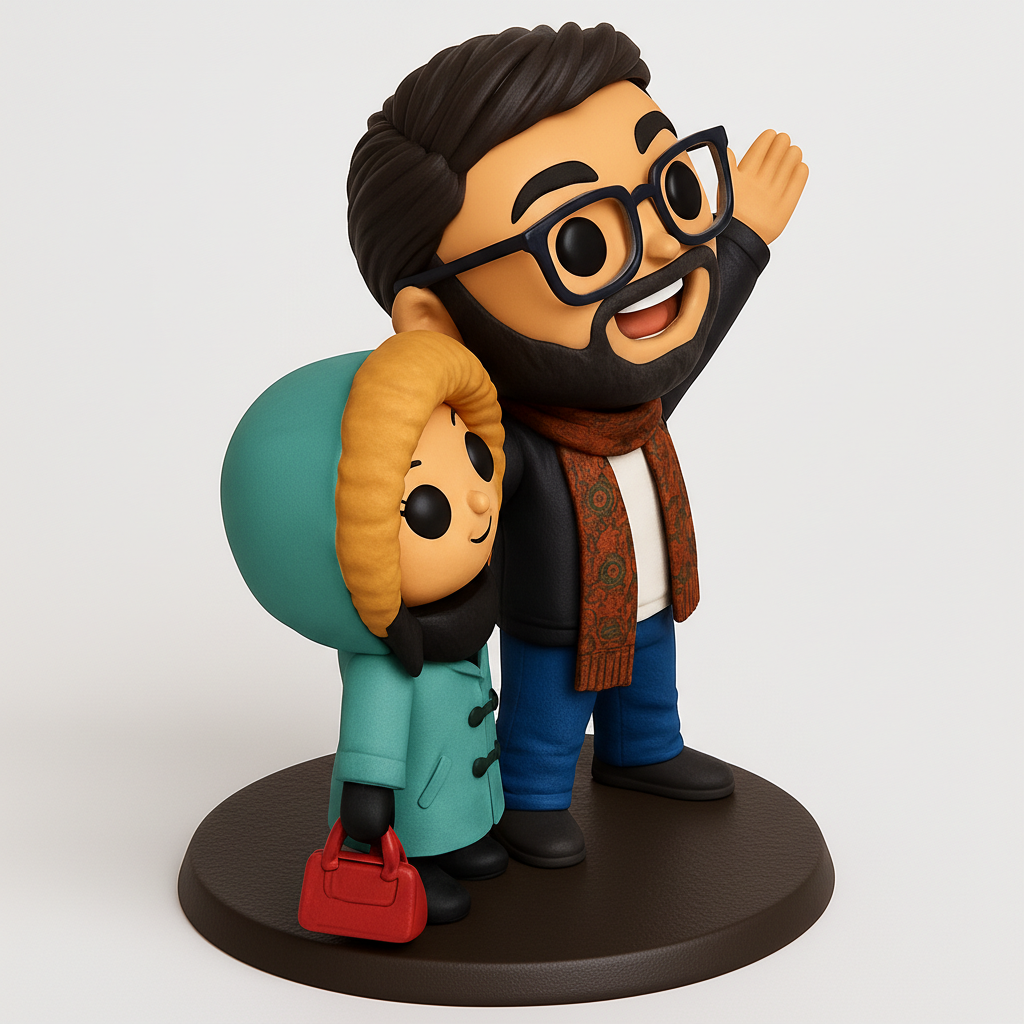 face anatomy 3d model-create 3d face model from photo_Charming Couple Figurine - Personalize Your Space