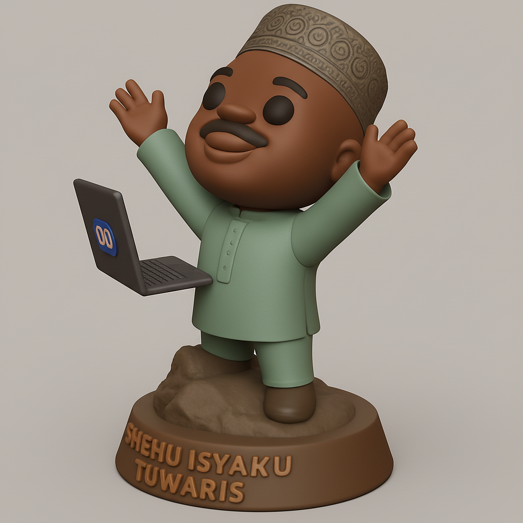 face to 3d model ai-3D portrait printing from photo_Shehu Isyaku Tuwaris Celebratory Tech Figure