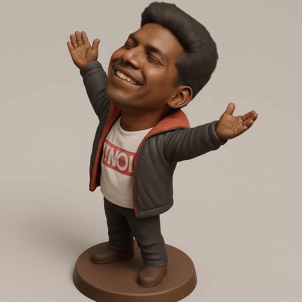 face to 3d model ai-3D portrait printing from photo_Joyful Embrace Figure: Celebrate Every Moment!