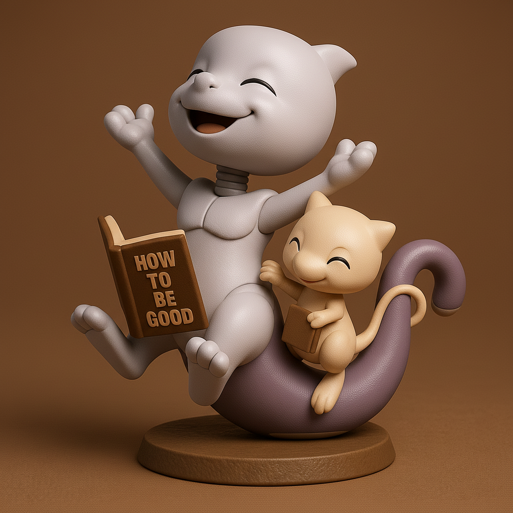 silhouette 3d printer maker-3d portrait printing_Joyful Reading Companions Figurine