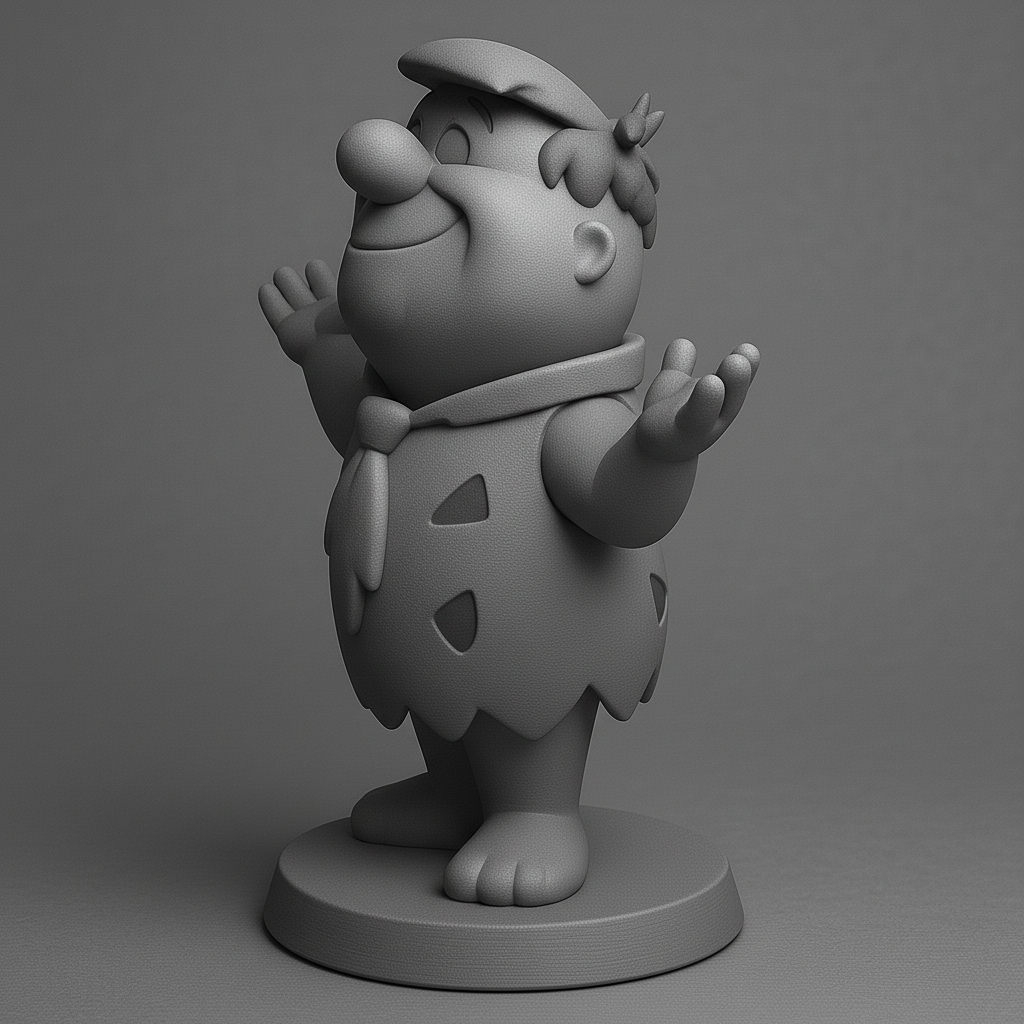 face anatomy 3d model-create 3d face model from photo_Cheerful Caveman Figurine