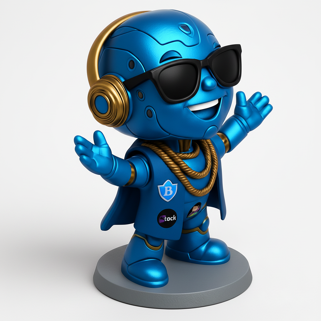 face to 3d model ai-3D portrait printing from photo_Cool Blue Robot: Print UR Ultimate Desk Companion