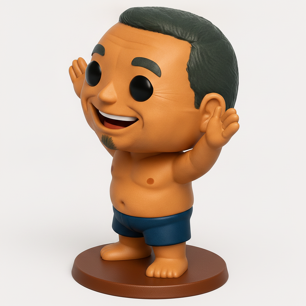 face anatomy 3d model-create 3d face model from photo_Joyful Beach Buddy Figurine: Brighten Your Space!