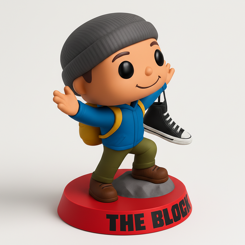 face to 3d model ai-3D portrait printing from photo_THE BLOCK Adventurer: Dynamic Funko Pop Style Figure