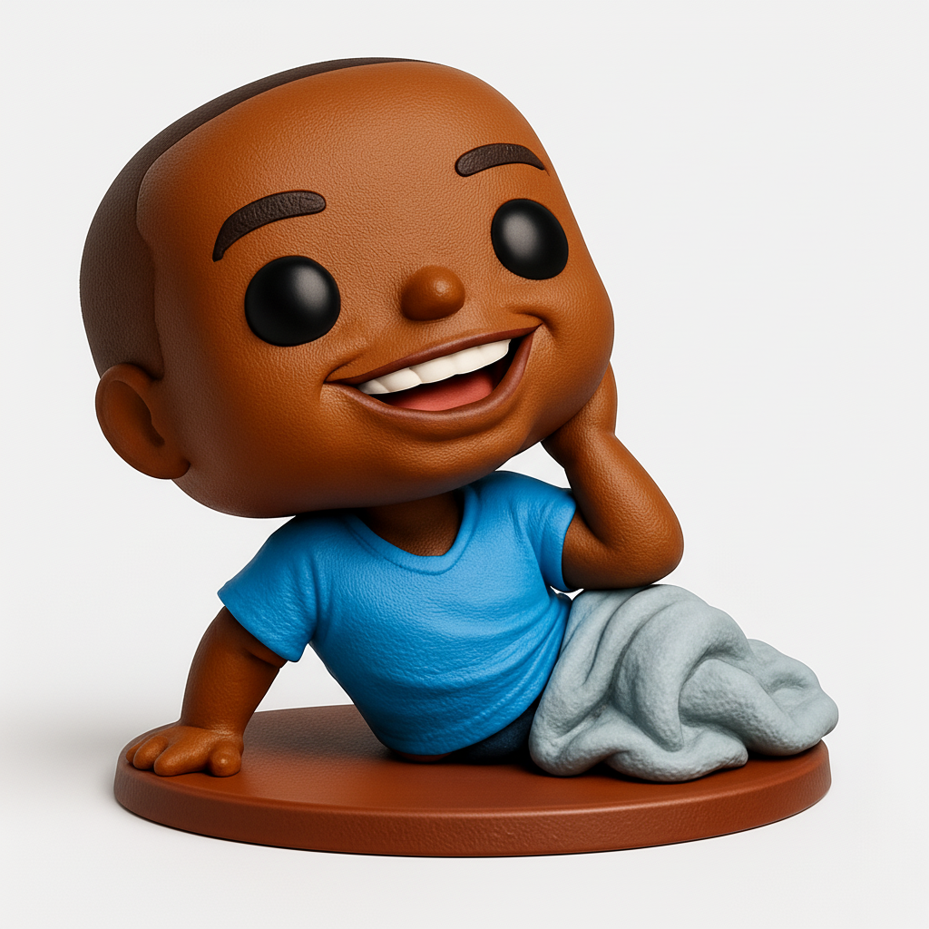 face anatomy 3d model-create 3d face model from photo_Cheerful Pop Style Baby Figurine - Adorable Decor