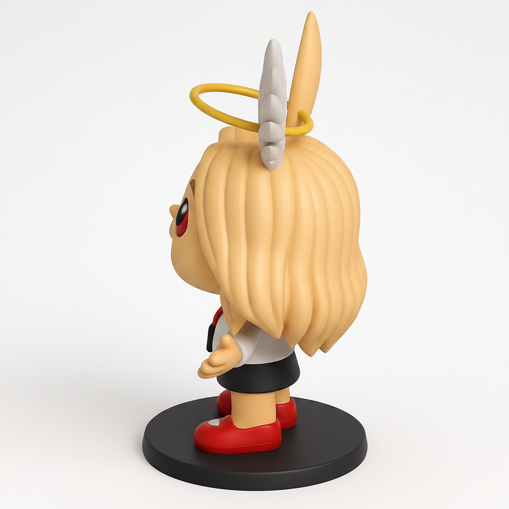 face anatomy 3d model-create 3d face model from photo_Smiling Angel Bunny Figurine - Whimsical 3D Print!
