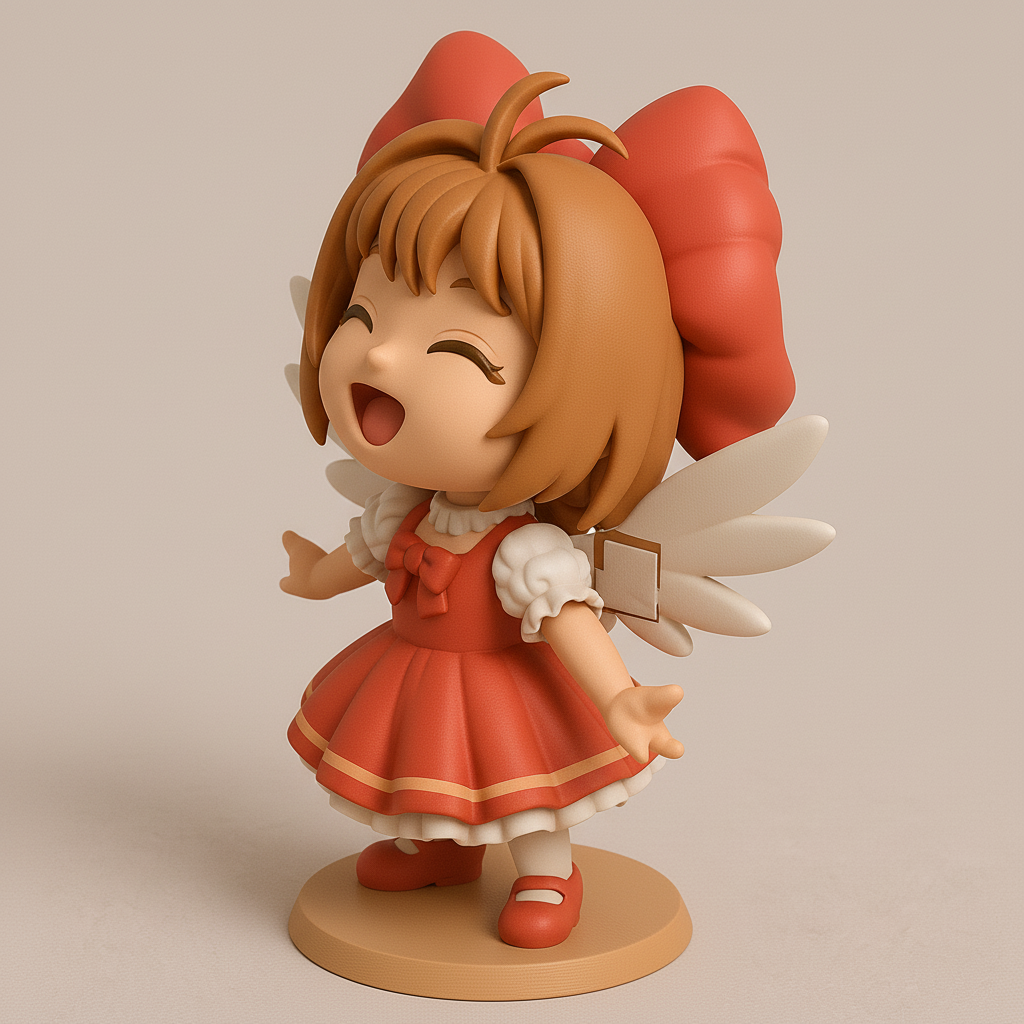 silhouette 3d printer maker-3d portrait printing_Charming Fairy Figurine for 3D Printing