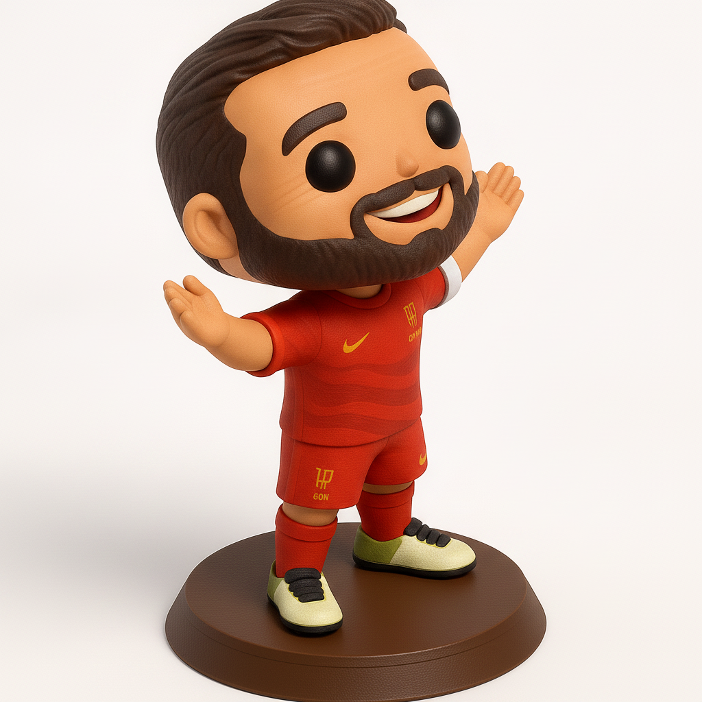 face to 3d model ai-3D portrait printing from photo_Score a Goal with This Chibi Football Player Figurine!