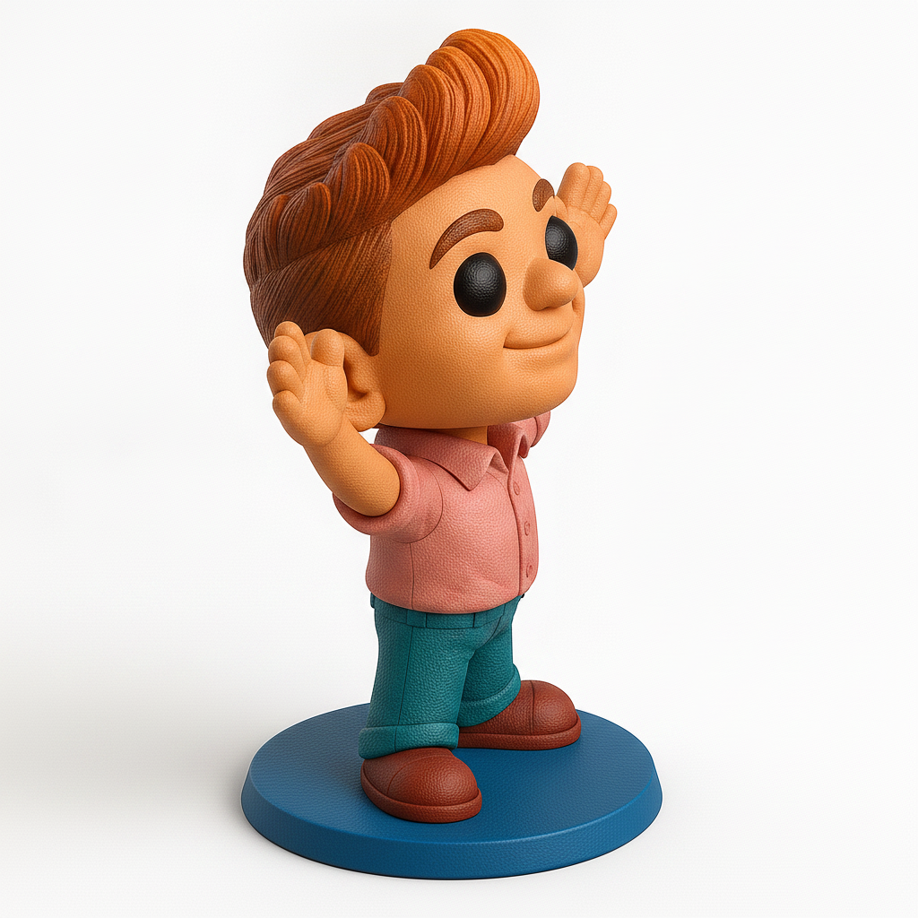 face anatomy 3d model-create 3d face model from photo_Charming 'Happy Friend' Figurine - Easy 3D Print!